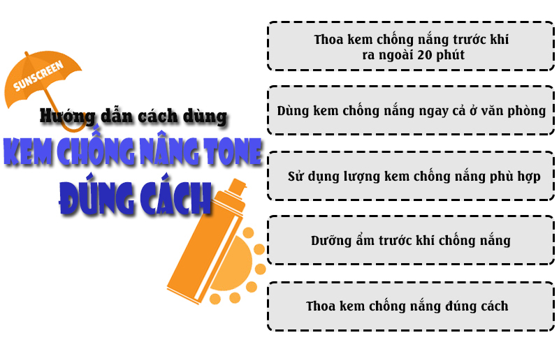 Hướng dẫn cách dùng kem chống nâng tone đúng cách